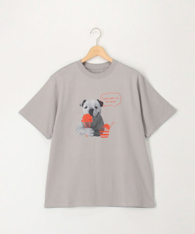 ガス焼きコットンペイントプリントT