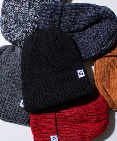 【GLOSTER/グロスター】裏ボア リブワッチ ニット帽