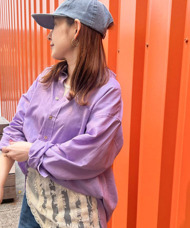 リネンコットンレギュラーシャツ