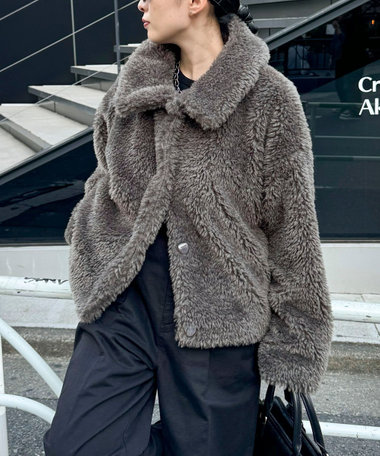 アシンメトリー ウール混紡コート ZARA ショートニットコート アシンメトリースカーフ - メルカリ