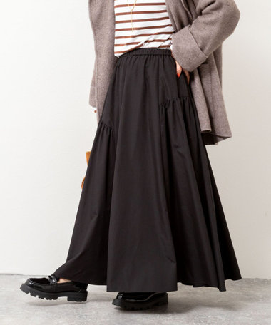 ウォッシャブルブロードサイドマルチWAYギャザースカート