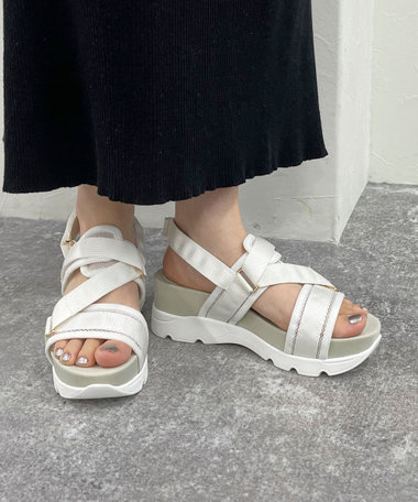 【PANIER/パニエ】メッシュテープ軽量サンダル