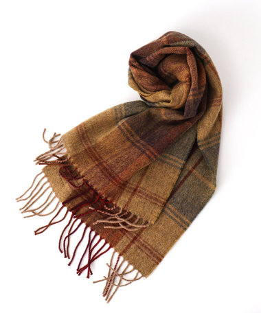 【HILLTOP/ヒルトップ】LAMBSWOOL FANCY SCARF 30cm幅