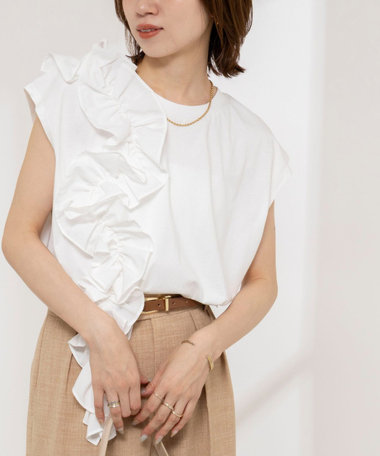 【WEB限定】フリルTシャツ