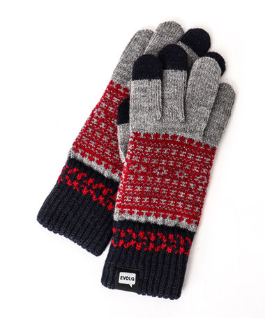 ［WEB限定 SPECIAL SALE！］【EVOLG/エヴォログ】FLEUR ニットグローブ LET2365