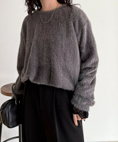 シャギールーズロンTシャツ