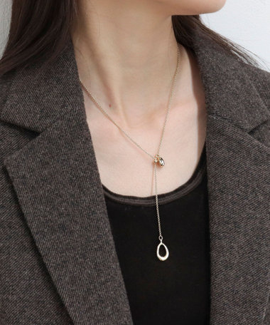 ドロップトップアジャストY字ネックレス