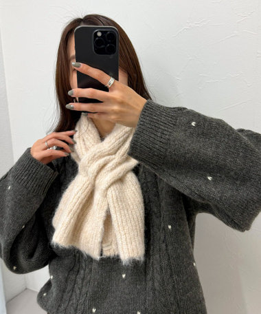 【CONTROL FREAK/コントロールフリーク】シャギーニットスヌード