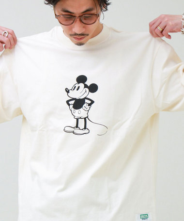 【DISCUS】Disney ミッキープリントTシャツ