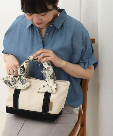 バンダナ付きキャンバストートバッグ