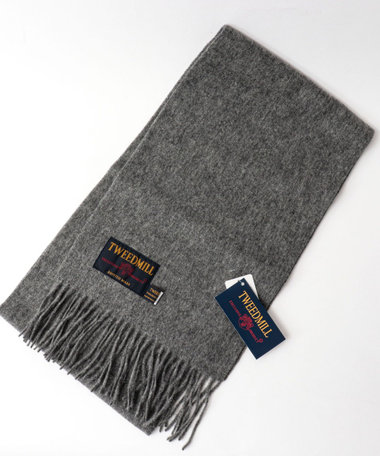 【TWEEDMILL/ツイードミル】Lambswool Muffler Solid 25