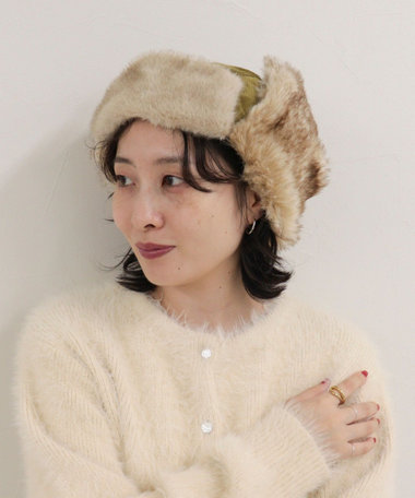 コーデュロイフライトキャップ
