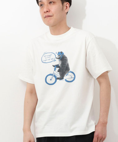 ガス焼きコットンペイントプリントT