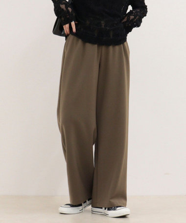 【リピーター続出！/4サイズ展開】とろみWarmストレートイージーパンツ