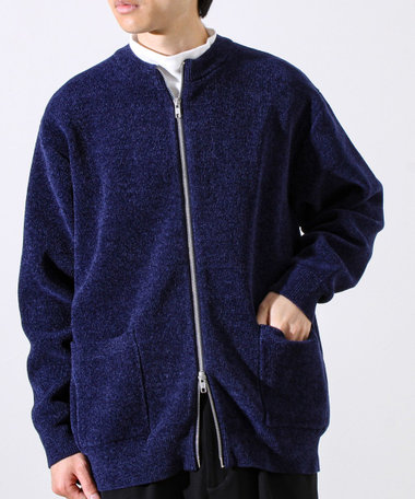 ［WEB限定 SPECIAL PRICE！］【チクチクしないニットシリーズ】モールダブルフェイス クルージップカーデ