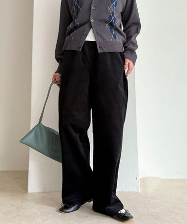 【GEVACO/ゲバコ】コーデュロイイージーワイドパンツ