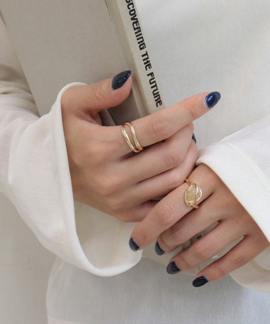 フェイクストーン2セットリング