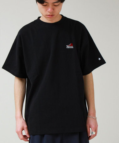 【CONVERSE】ワンポイント シューズ刺繍Tシャツ