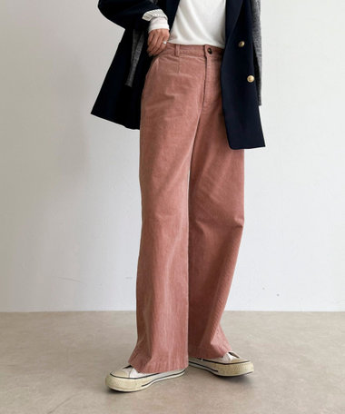 コーデュロイストレートパンツ