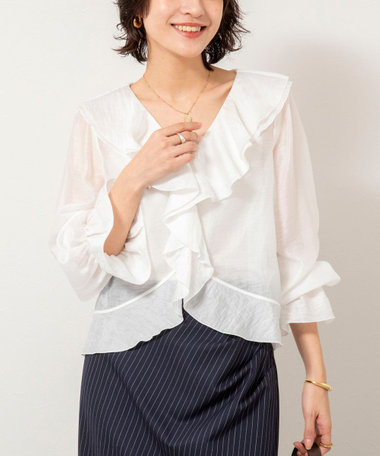 【新品未使用♡】ノーリーズソフィ スタンドカラーブギャザーブラウス ブラウス｜トップス｜NOLLEY'S sophi(ノーリーズソフィー）｜【WINTER