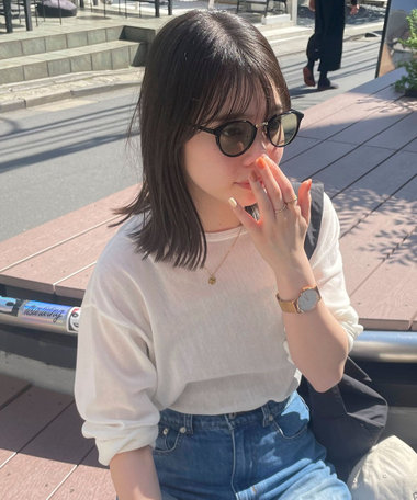 メタルセル軽量ボストンサングラス