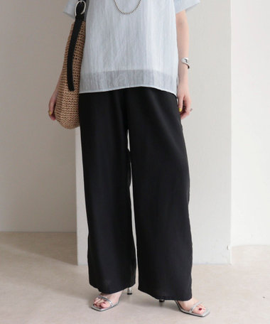 【接触冷感】ドライタンブラーセミワイドイージーパンツ