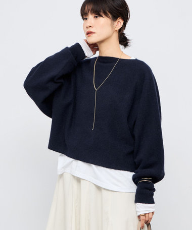 《手洗い可能》ウォッシャブルヘアリーショート丈プルオーバー