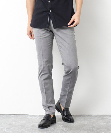 ［WEB限定 SPECIAL PRICE！］《ビジカジ対応》綿麻COOLMAX スリムフィットパンツ 25SS