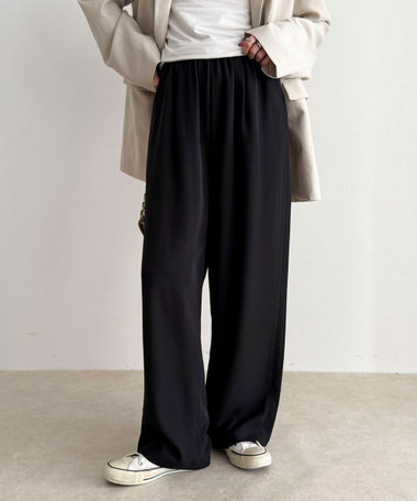 【ラクなのにきちんと見え】シャラリツイル イージーパンツ