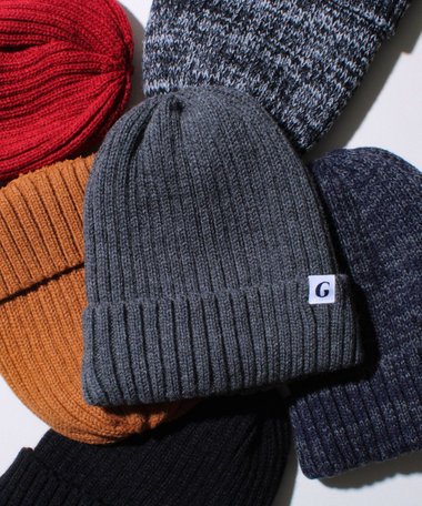 【GLOSTER/グロスター】裏ボア リブワッチ ニット帽
