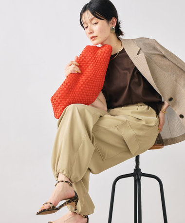 ウォッシャブルワイドノースリーブTシャツ