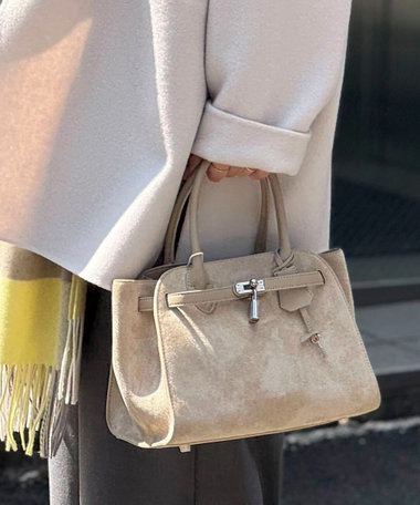 【SINBONO/シンボノ】 スエードコンビトートバッグ