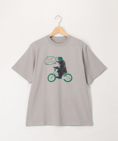 ガス焼きコットンペイントプリントT