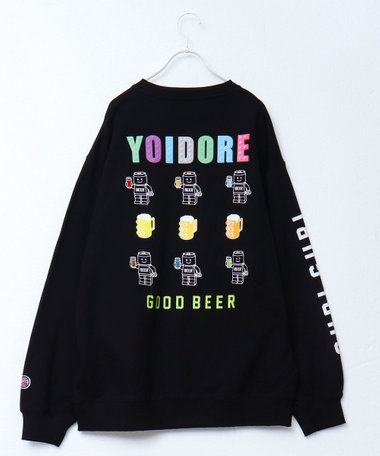 【YOIDORE/ヨイドレ】グビグビブロック クルースウェット