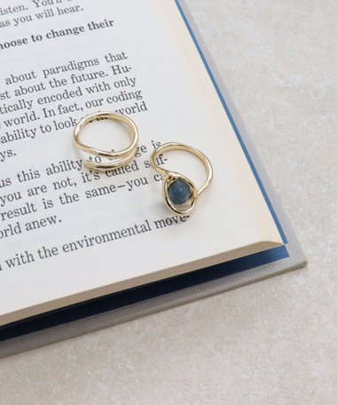 フェイクストーン2セットリング