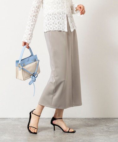 《セットアップ対応》ウォッシャブルライトダンボール2WAYタイトスカート