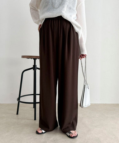 【ラクなのにきちんと見え】シャラリツイル イージーパンツ