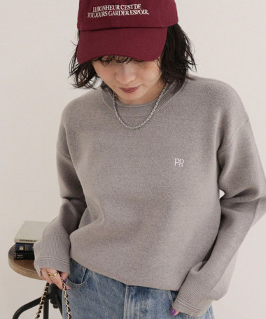 【WEB限定】FR刺繍スウェットニットプルオーバー