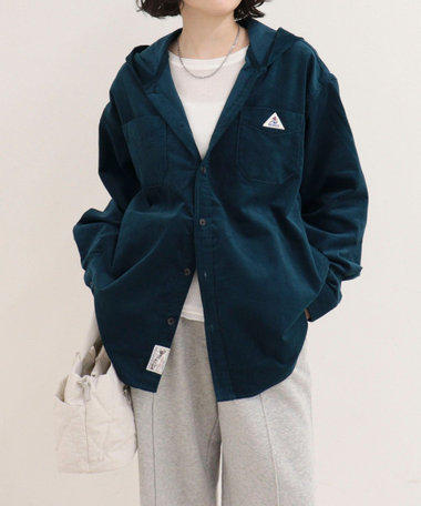 ［FREDY＆GLOSTER限定 TIME SALE！］【GEVACO/ゲバコ】コーデュロイフードシャツ