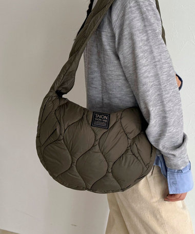 【TAION/タイオン】MILITARYバナナショルダーバッグ M