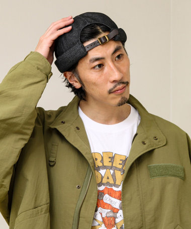 DENIM /HICKORY ROLL CAP フィッシャーマンキャップ