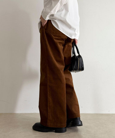 【GEVACO/ゲバコ】コーデュロイイージーワイドパンツ