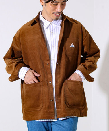 【セットアップ対応】【GEVACO】コーデュロイ ワークシャツ