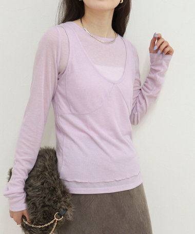 レイヤードタンクセットロンTシャツ