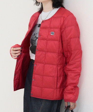 《別注》【TAION/タイオン】CREW NECK BUTTON DOWN JKT ダウンジャケット