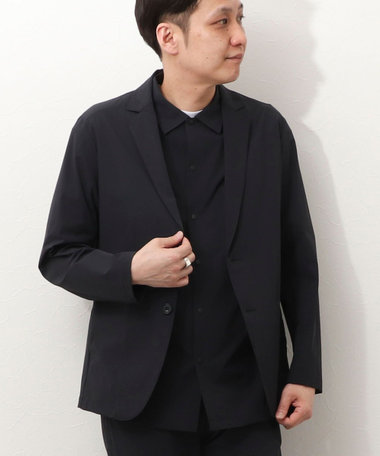 《ビジカジ/セットアップ対応》《接触冷感》《撥水》【FlexEase】テーラーカーデ