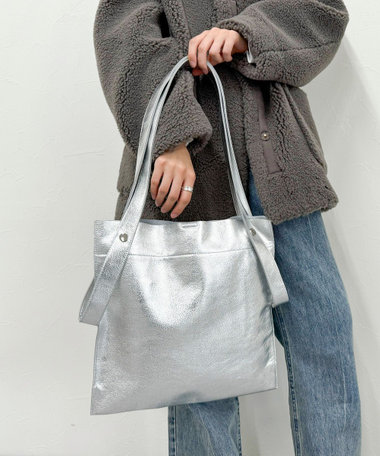 【WEB限定】【BEAURE/ビュレ】2WAYハンドルレザートートバッグ