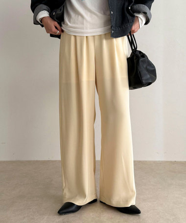 【ラクなのにきちんと見え】シャラリツイル イージーパンツ