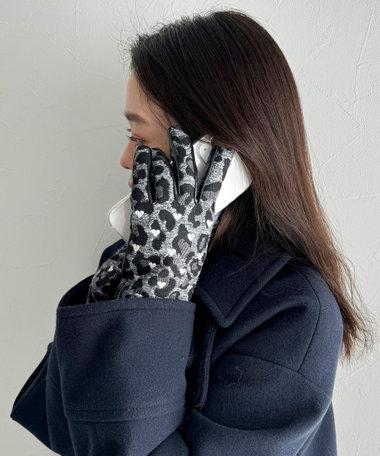小物 Nori N.HOOLYWOODFINGERLESS KNIT GLOVE Hyoty - Checker Knit Fingerless Gloves | YesStyle