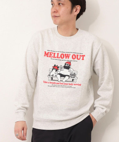 【MELLOW OUT】T/C裏起毛　クルーネックスウェット